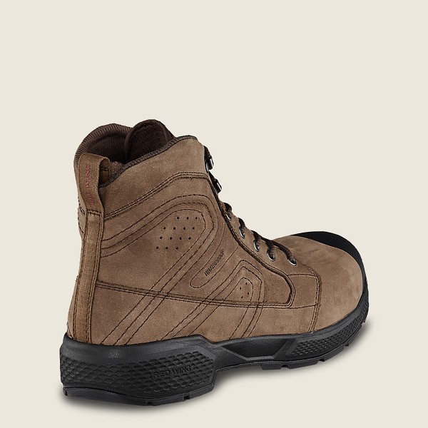 Safety Støvler Herre - Red Wing Exos Lite - 6-Inch Waterproof Toe - Brune/Sort - PQHNAW-971